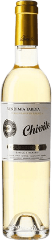 39,95 € Envio grátis | Vinho branco Chivite Vendímia Tardía D.O. Navarra Navarra Espanha Mascate Meia Garrafa 37 cl