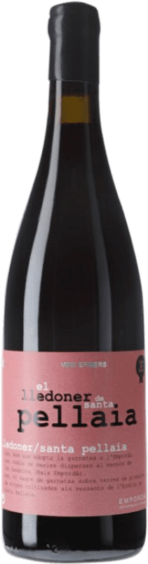 25,95 € Envío gratis | Vino tinto Clos d'Agon Santa Pellaia Negre D.O. Empordà Cataluña España Garnacha Botella 75 cl