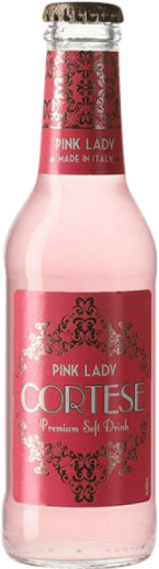 62,95 € Envio grátis | Caixa de 24 unidades Refrigerantes Giuseppe Cortese Pink Lady Itália Garrafinha 20 cl