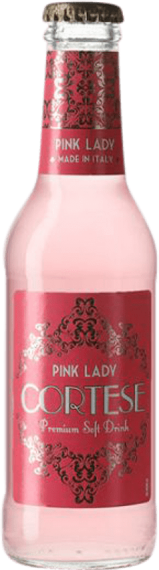 62,95 € Envío gratis | Caja de 24 unidades Refrescos y Mixers Giuseppe Cortese Pink Lady Italia Botellín 20 cl