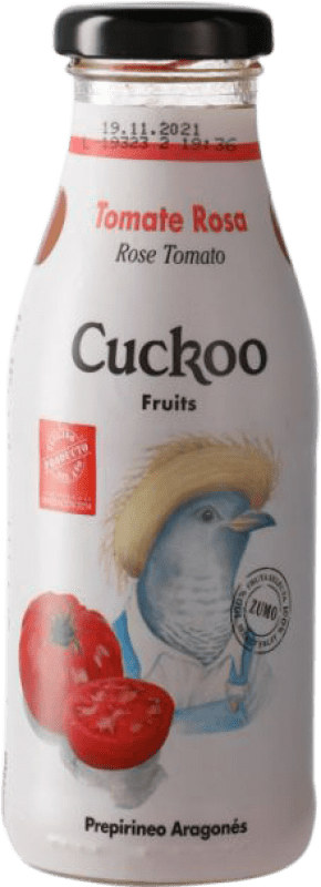 89,95 € Бесплатная доставка | Коробка из 24 единиц Безалкогольные напитки Cuckoo Испания Мини-бутылка 25 cl Tomate — Томат