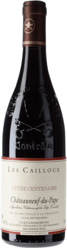 183,95 € Envoi gratuit | Vin Rouge Domaine Les Cailloux Centenaire Cuvée A.O.C. Châteauneuf-du-Pape Rhône France Syrah, Garnacha — Grenache, Mourvèdre 75 cl