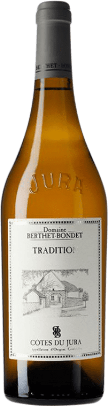 41,95 € Spedizione Gratuita | Vino bianco Berthet-Bondet Tradition A.O.C. Côtes du Jura Jura Francia Chardonnay, Savagnin Bottiglia 75 cl