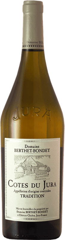 43,95 € Spedizione Gratuita | Vino bianco Berthet-Bondet Tradition A.O.C. Côtes du Jura Jura Francia Chardonnay, Savagnin Bottiglia 75 cl