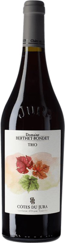 27,95 € Envoi gratuit | Vin Rouge Berthet-Bondet Trio A.O.C. Côtes du Jura Jura France Pinot Noir, Bastardo, Poulsard 75 cl