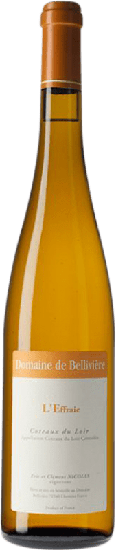 31,95 € Kostenloser Versand | Weißwein Bellivière L'Effraie Trocken Loire Frankreich Chenin Weiß Flasche 75 cl