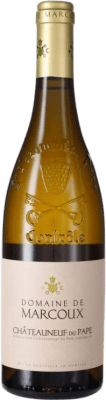 78,95 € Spedizione Gratuita | Vino bianco Marcoux Blanc A.O.C. Châteauneuf-du-Pape Rhône Francia Roussanne, Bourboulenc, Clairette Blanche Bottiglia 75 cl