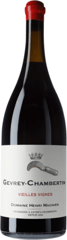 403,95 € Kostenloser Versand | Rotwein Henri Magnien VV Vieilles Vignes — Alte Reben A.O.C. Gevrey-Chambertin Burgund Frankreich Pinot Noir — Spätburgunder Doppelmagnum Jeroboam-Flasche 3 L