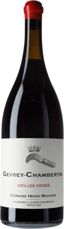 403,95 € Spedizione Gratuita | Vino rosso Henri Magnien Vieilles Vignes A.O.C. Gevrey-Chambertin Borgogna Francia Pinot Nero Bottiglia Jéroboam-Doppio Magnum 3 L