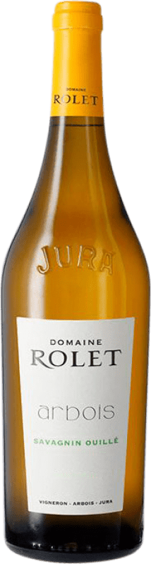 31,95 € Бесплатная доставка | Белое вино Domaine Rolet Nature Ouille Blanc A.O.C. Arbois Jura Франция Savagnin бутылка 75 cl