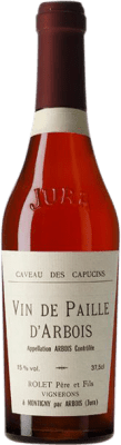 119,95 € Envio grátis | Vinho branco Rolet Vin ce Paille 1990 A.O.C. Arbois Jura França Chardonnay, Savagnin, Poulsard Meia Garrafa 37 cl