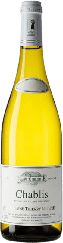 29,95 € 免费送货 | 白酒 Domaine Thierry Mothe Villages A.O.C. Chablis 勃艮第 法国 Chardonnay 瓶子 75 cl