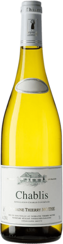 24,95 € Envio grátis | Vinho Branco Domaine Thierry Mothe Villages A.O.C. Chablis Borgonha França Chardonnay 75 cl