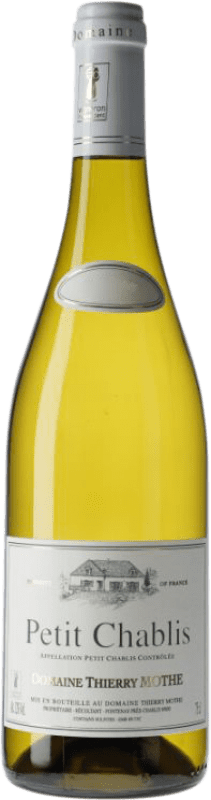 27,95 € Spedizione Gratuita | Vino bianco Domaine Thierry Mothe A.O.C. Petit-Chablis Borgogna Francia Chardonnay Bottiglia 75 cl