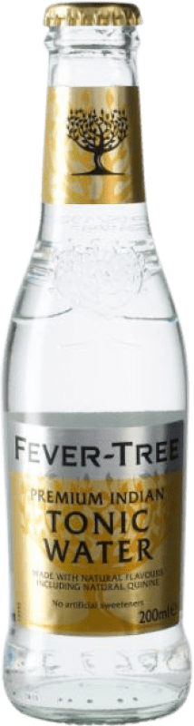 39,95 € Envio grátis | Caixa de 24 unidades Refrescos e Mixers Fever-Tree Indian Tonic Water Reino Unido Garrafa Pequena 20 cl