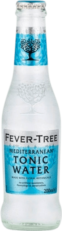 96,95 € Kostenloser Versand | 24 Einheiten Box Softdrinks Fever-Tree Mediterranean — Mediterrane Großbritannien Kleine Flasche 20 cl Tonic Water