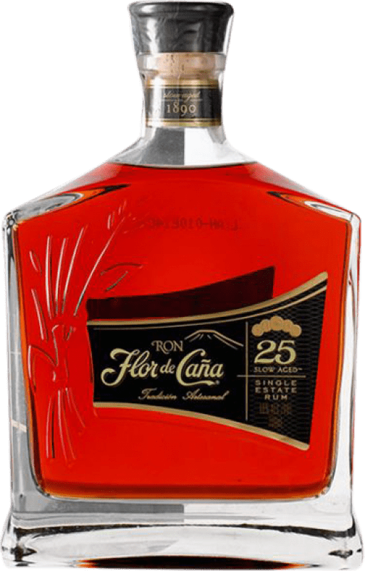 266,95 € 免费送货 | 朗姆酒 Flor de Caña 尼加拉瓜 25 岁 瓶子 70 cl