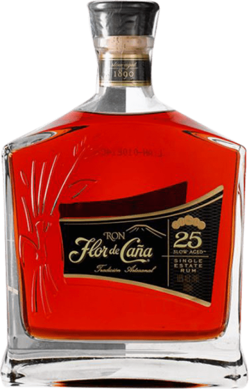 254,95 € Kostenloser Versand | Rum Flor de Caña Nicaragua 25 Jahre Flasche 70 cl