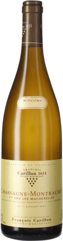 198,95 € Envio grátis | Vinho branco François Carillon Les Macherelles Premier Cru A.O.C. Chassagne-Montrachet Borgonha França Chardonnay Garrafa 75 cl