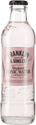53,95 € 送料無料 | 24個入りボックス 飲み物とミキサー Franklin & Sons Rhubarb and Hibiscus Tonic イギリス 小型ボトル 20 cl