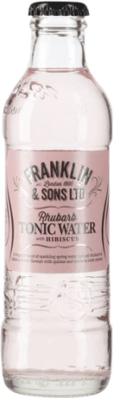 46,95 € 免费送货 | 盒装24个 碳酸饮料 Franklin & Sons 英国 小瓶装 20 cl Hibiscus — 木槿花, Tonic Water — 奎宁水, Rhubarb — 大黄