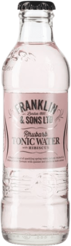 53,95 € Free Shipping | 24 units box Soft Drinks & Mixers Franklin & Sons Rhubarb and Hibiscus Tonic United Kingdom Small Bottle 20 cl