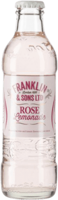 53,95 € Envio grátis | Caixa de 24 unidades Refrescos e Mixers Franklin & Sons Rose Lemonade Reino Unido Garrafa Pequena 20 cl