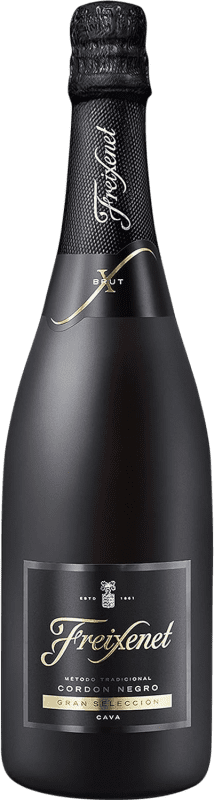 9,95 € Бесплатная доставка | Белое игристое Freixenet Cordón Negro брют D.O. Cava Каталония Испания Macabeo, Xarel·lo, Parellada бутылка 75 cl