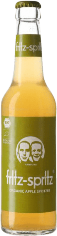 2,95 € 免费送货 | 盒装24个 碳酸饮料 Fritz Haag 德国 Bio — 生态 有机 天然 三分之一升瓶 33 cl Apple — 苹果