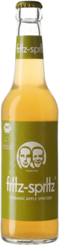 73,95 € Envio grátis | Caixa de 24 unidades Refrescos e Mixers Fritz Haag Manzana Biológico Alemanha Garrafa Terço 33 cl