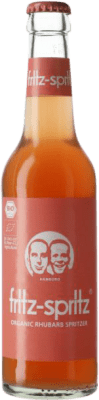 73,95 € 免费送货 | 盒装24个 碳酸饮料 Fritz Haag 德国 Bio — 生态 有机 天然 三分之一升瓶 33 cl Rhubarb — 大黄