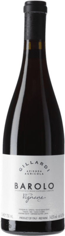 132,95 € Kostenloser Versand | Rotwein Gillardi Vignane D.O.C.G. Barolo Piemont Italien Flasche 75 cl