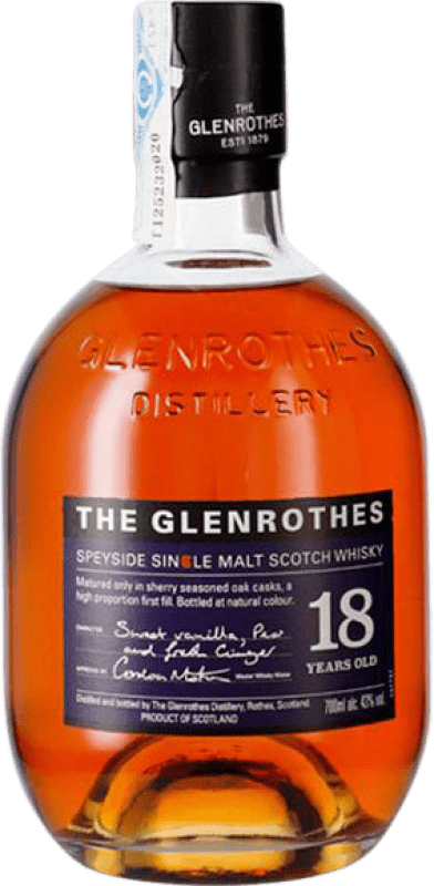 212,95 € Kostenloser Versand | Whiskey Single Malt Glenrothes Speyseite Großbritannien 18 Jahre Flasche 70 cl