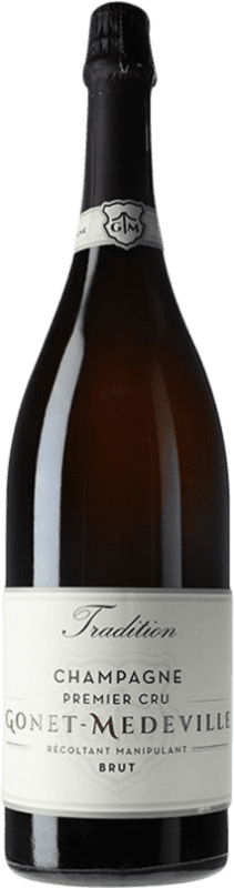 305,95 € Free Shipping | White Sparkling Wine Gonet-Médeville Traditional, 1er Premier Cru, Cuvée A.O.C. Champagne Champagne France Pinot Noir, Chardonnay, Pinot Meunier Jéroboam-Double Magnum Bottle 3 L