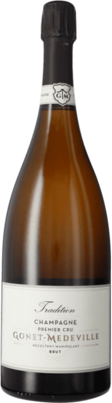 88,95 € Envoi gratuit | Blanc mousseux Gonet-Médeville Cuvée Tradition Premier Cru A.O.C. Champagne Champagne France Pinot Noir, Chardonnay, Pinot Meunier Bouteille Magnum 1,5 L