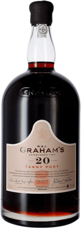 543,95 € 免费送货 | 甜酒 Graham's Tawny Port Blend I.G. Porto 波尔图 葡萄牙 20 岁 瓶子 Réhoboram 4,5 L
