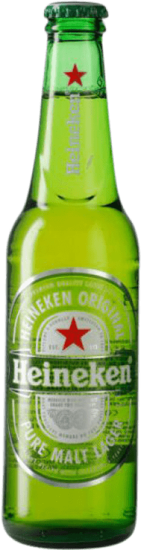 44,95 € 免费送货 | 盒装24个 啤酒 Heineken 爱尔兰 三分之一升瓶 33 cl