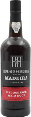 18,95 € 免费送货 | 甜葡萄酒 H&H Henriques & Henriques Medium Rich I.G. Madeira 马德拉 葡萄牙 中瓶装 50 cl
