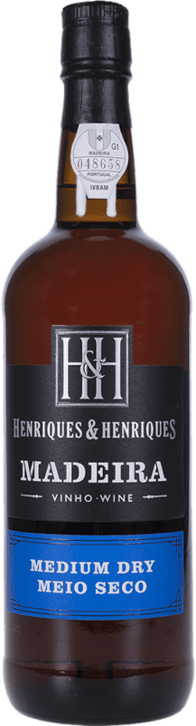 17,95 € 送料無料 | 甘口ワイン H&H Henriques & Henriques Medium Rich I.G. Madeira マデイラ島 ポルトガル ボトル Medium 50 cl