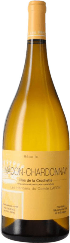 83,95 € Spedizione Gratuita | Vino bianco Les Héritiers du Comte Lafon Clos de la Crochette A.O.C. Mâcon Borgogna Francia Chardonnay Bottiglia Magnum 1,5 L