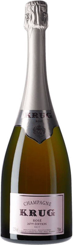 529,95 € 免费送货 | 玫瑰气泡酒 Krug Rosé 26th Edition 香槟 A.O.C. Champagne 香槟酒 法国 Pinot Black, Chardonnay, Pinot Meunier 瓶子 75 cl