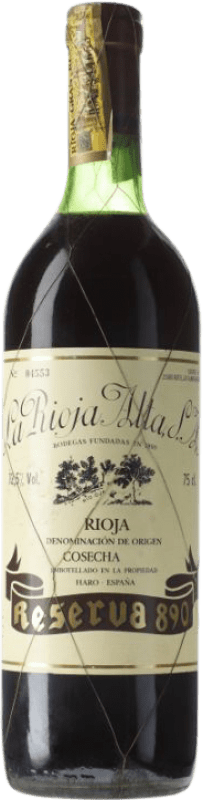 487,95 € Envio grátis | Vinho Tinto Rioja Alta 890 Grande Reserva 1973 D.O.Ca. Rioja La Rioja Espanha Tempranillo, Graciano, Mazuelo 75 cl