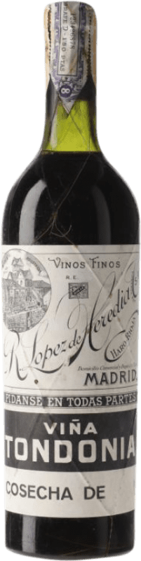 1 321,95 € Kostenloser Versand | Rotwein López de Heredia Viña Tondonia Große Reserve — Lange Reifung 1934 D.O.Ca. Rioja La Rioja Spanien Tempranillo, Garnacha — Grenache, Graciano, Mazuelo Flasche 75 cl