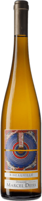 31,95 € Envio grátis | Vinho branco Marcel Deiss Ribeauvillé A.O.C. Alsace Alsácia França Riesling, Pinot Branco, Sylvaner Garrafa 75 cl