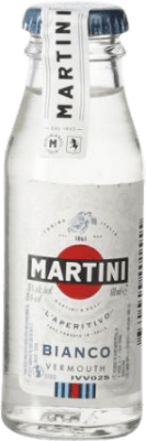 99,95 € Kostenloser Versand | 50 Einheiten Box Wermut Martini Bianco Italien Miniaturflasche 5 cl