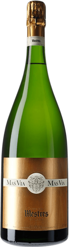 279,95 € Envio grátis | Espumante branco Mestres Mas Via Grande Reserva D.O. Cava Catalunha Espanha Macabeo, Xarel·lo, Parellada Garrafa Magnum 1,5 L