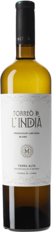 13,95 € Spedizione Gratuita | Vino bianco Pagos de Hí­bera Torreó de l'Indià Blanc D.O. Terra Alta Catalogna Spagna Grenache Bianca Bottiglia 75 cl