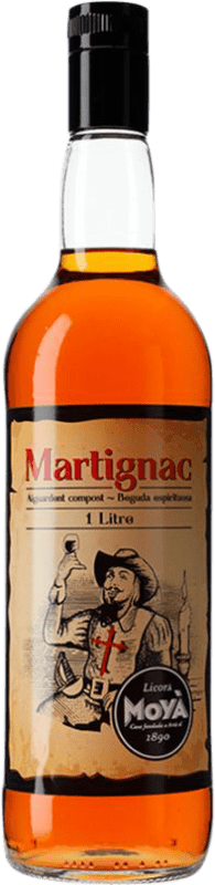 13,95 € Free Shipping | Brandy Moya Martignac Spain Bottle 1 L