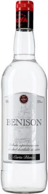 10,95 € Envio grátis | Rum Bodega de Moya Benison Blanco — Branco Espanha 1 L