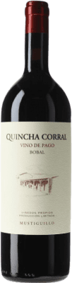 106,95 € Free Shipping | Red wine Mustiguillo Quincha Corral D.O.P. Vino de Pago El Terrerazo Valencian Community Spain Bobal Bottle 75 cl